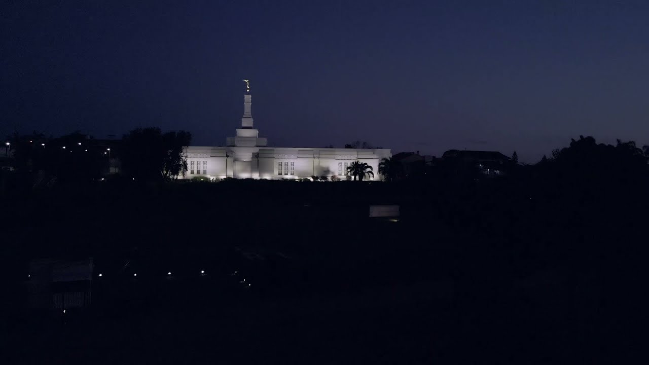 TEMPLO MORMON em PORTO ALEGRE  Drone a noite 2021_Agosto