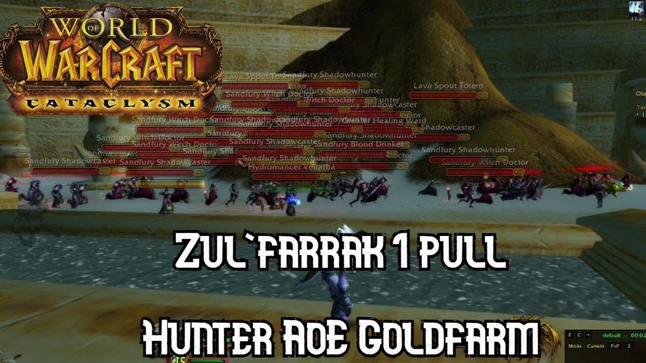 WoW Cataclysm - How To Gold Farm Zul'Farrak in 1 Pull