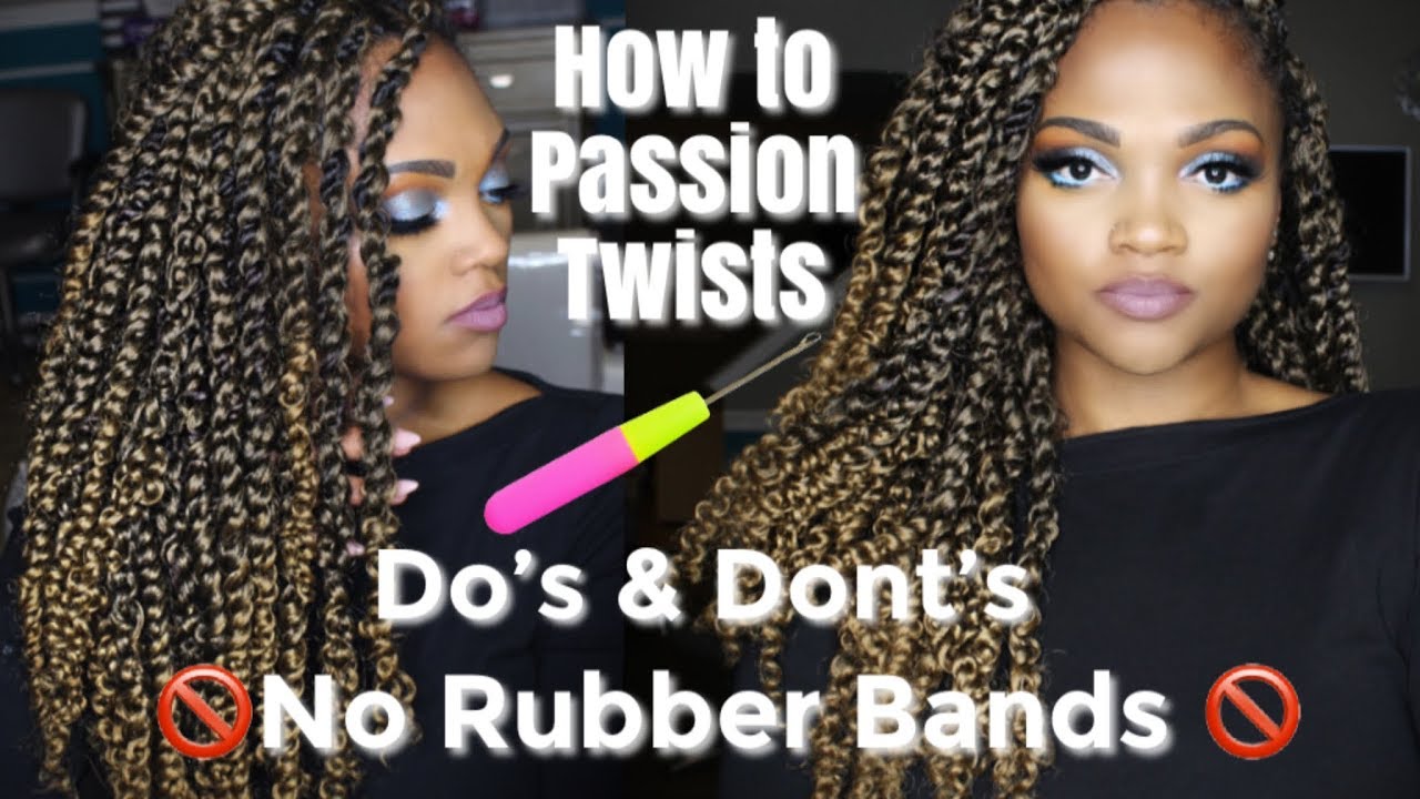 How to Passion Twists | Crochet Without Rubber Bands| VandyVanity