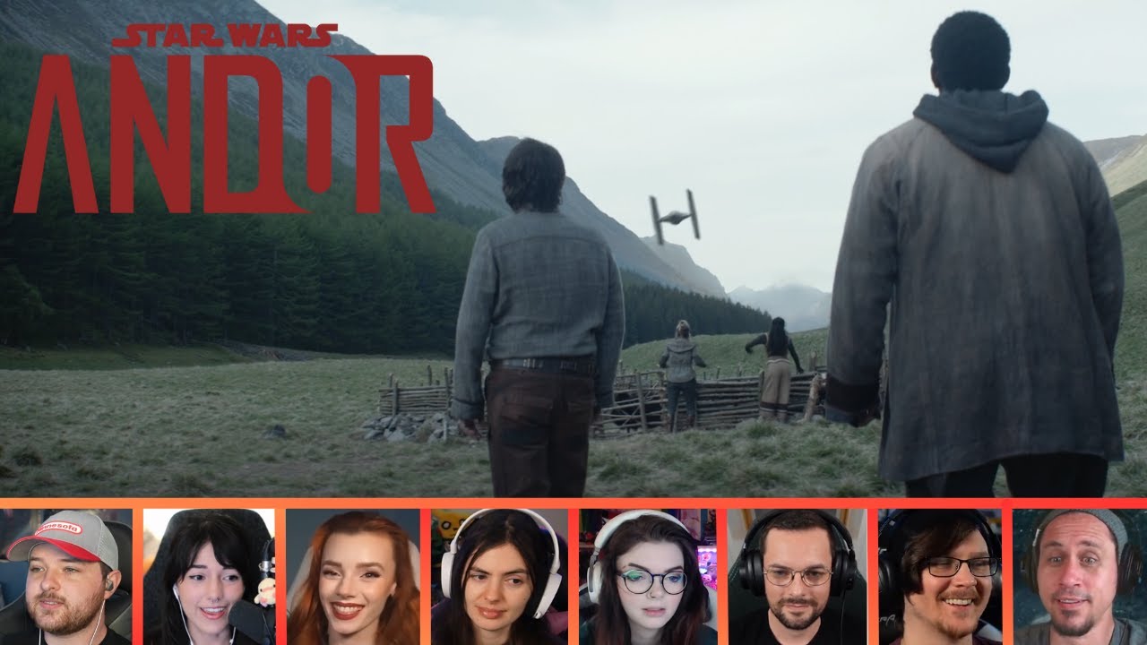 Reactors Reacting to the TIE FIGHTER FLYBY | Andor 1x5 