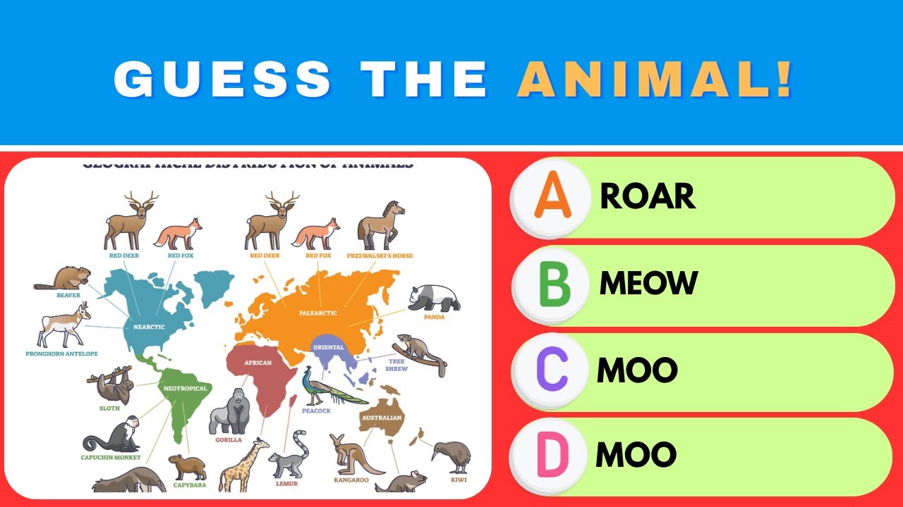 50 ANIMAL SOUNDS Quiz! Can You Identify the Creature? 🐒