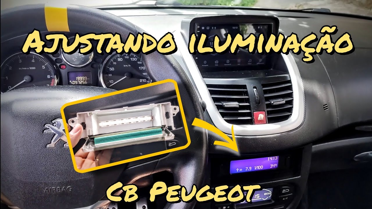 resolvendo iluminação de led computador de bordo Peugeot |  canal car play