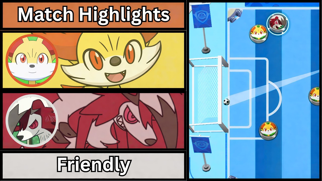 Fennekin Vs Midnight Lycanroc | Character Caps Friendly Highights