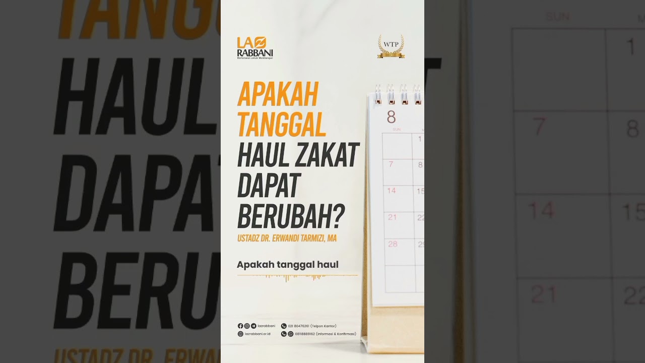 Apakah tanggal haul zakat dapat berubah?