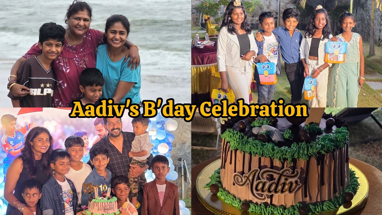 Aadiv's 10th Year B'day Celebration 🎉 - Abiyum Nanum/அபியும் நானும் #amruthaabishek #tamil #kannada 