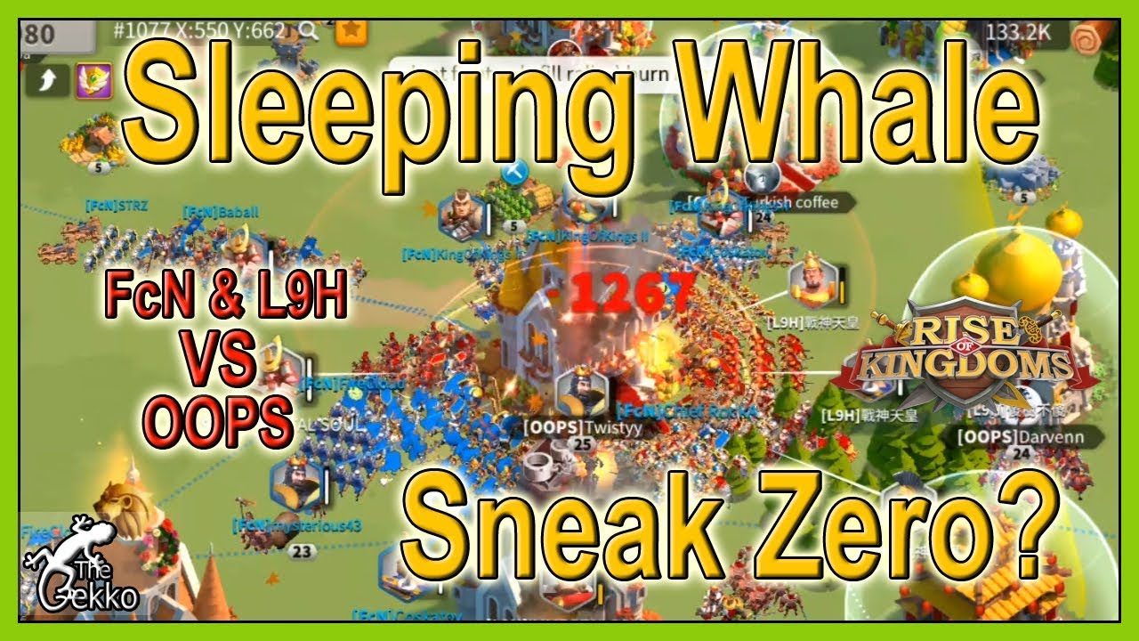 Sleeping Whale Sneak zeroing attempt - K77 - Rise of Kingdoms