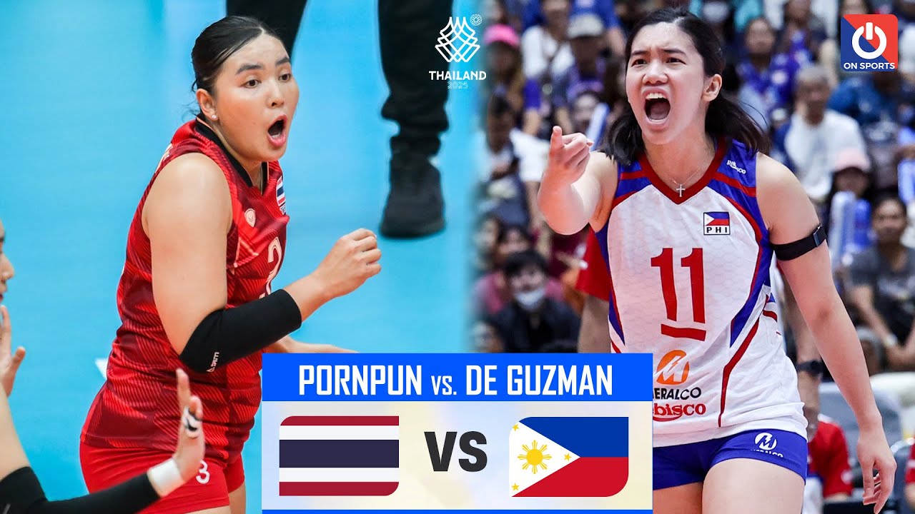 FULL HD | THÁI LAN vs PHILIPPINE | Pornpun vs. De Guzman đại chiến rực cháy | SEA Games 33