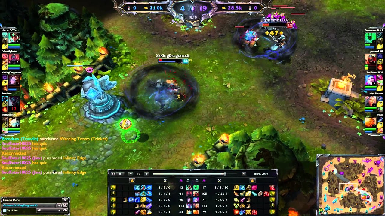 League of Legends Orianna vs. Zed Outplay Under Turret