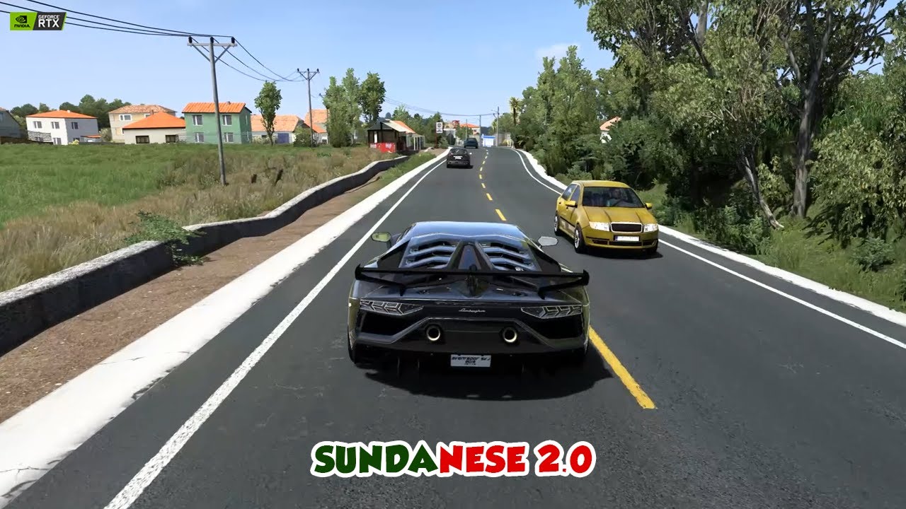 Lamborghini Car Mod in ETS2 v1.55 | Ultra | SUNDANESE 2.0 | Euro Truck Simulator 2 | No Commentary