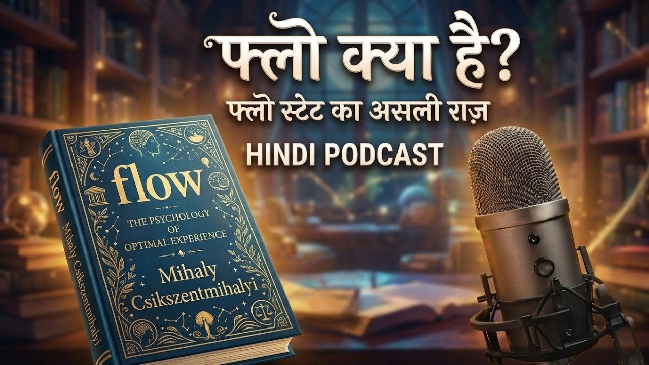 Flow Book Explained in Hindi | The Psychology of Optimal Experience | Mihaly Csikszentmihalyi