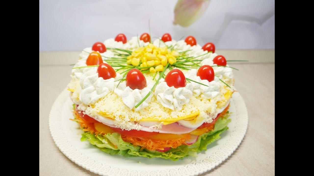 Salatkowy tort bardzo zdrowy /Kasia ze slaska gotuje
