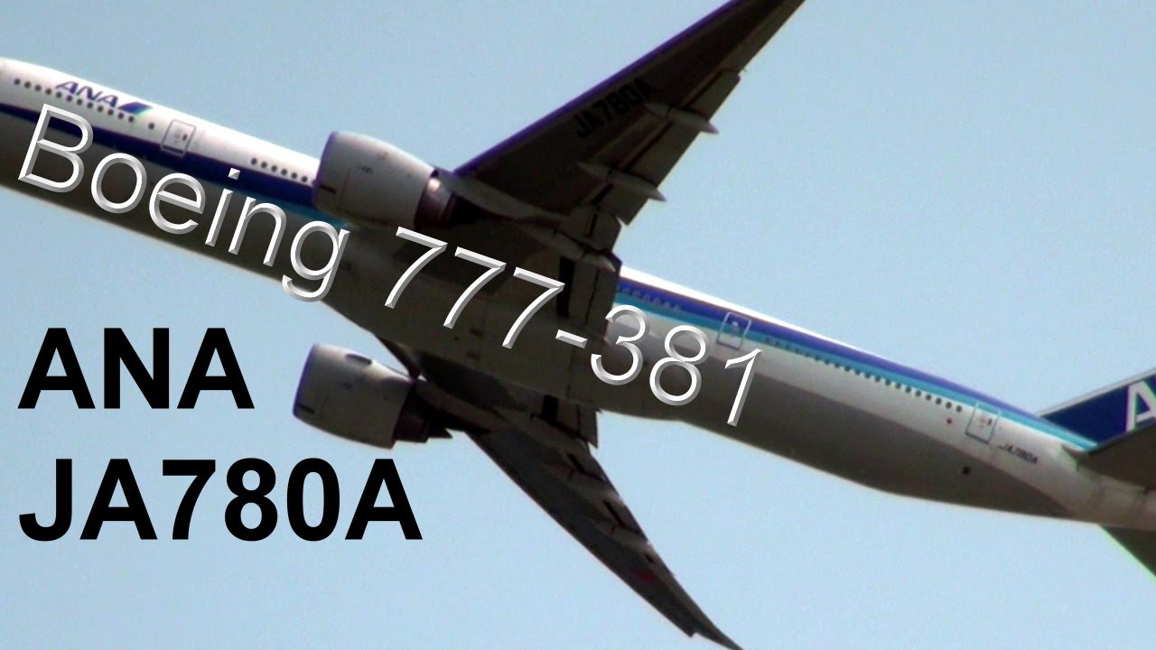 ANA JA780A Boeing 777-381 take-off @ Hong Kong International Airport (HKIA)