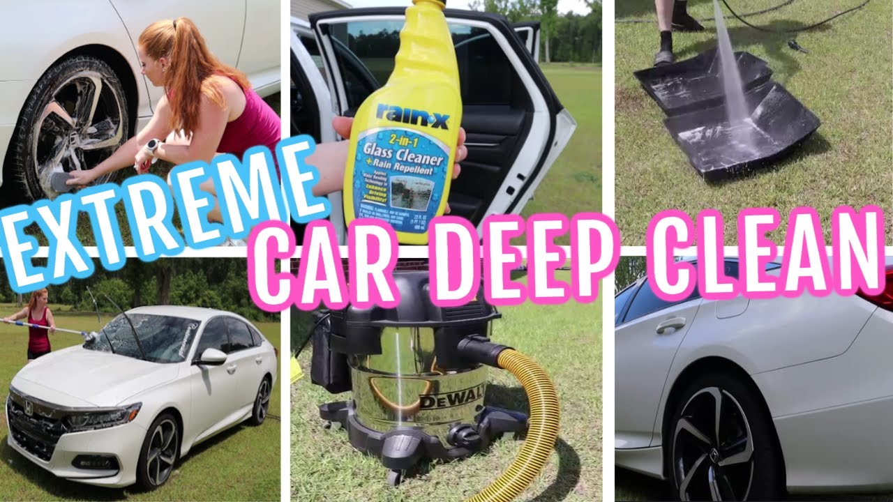 ✨️EXTREME✨️ CAR CLEAN WITH ME 2023 | MY CAR IS DISGUSTING🤢😱| CLEANING MOTIVATION