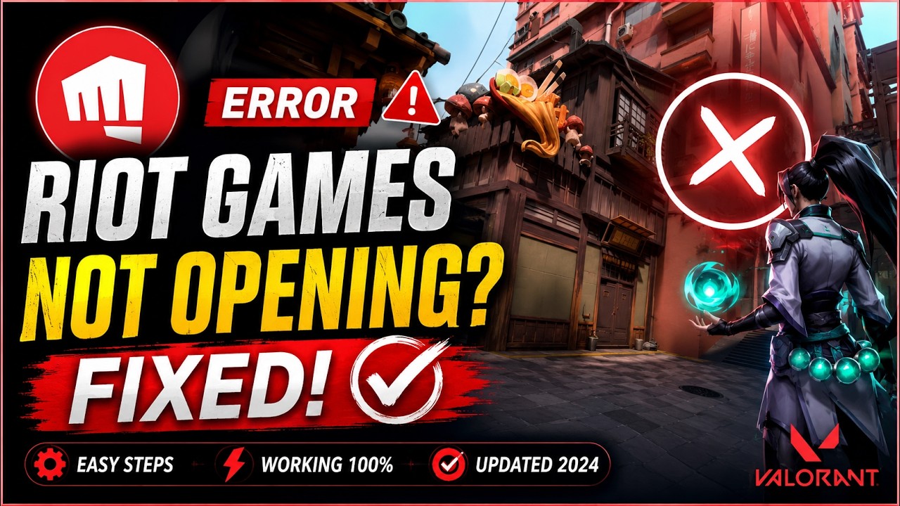 how to fix riot game not opening (2026)