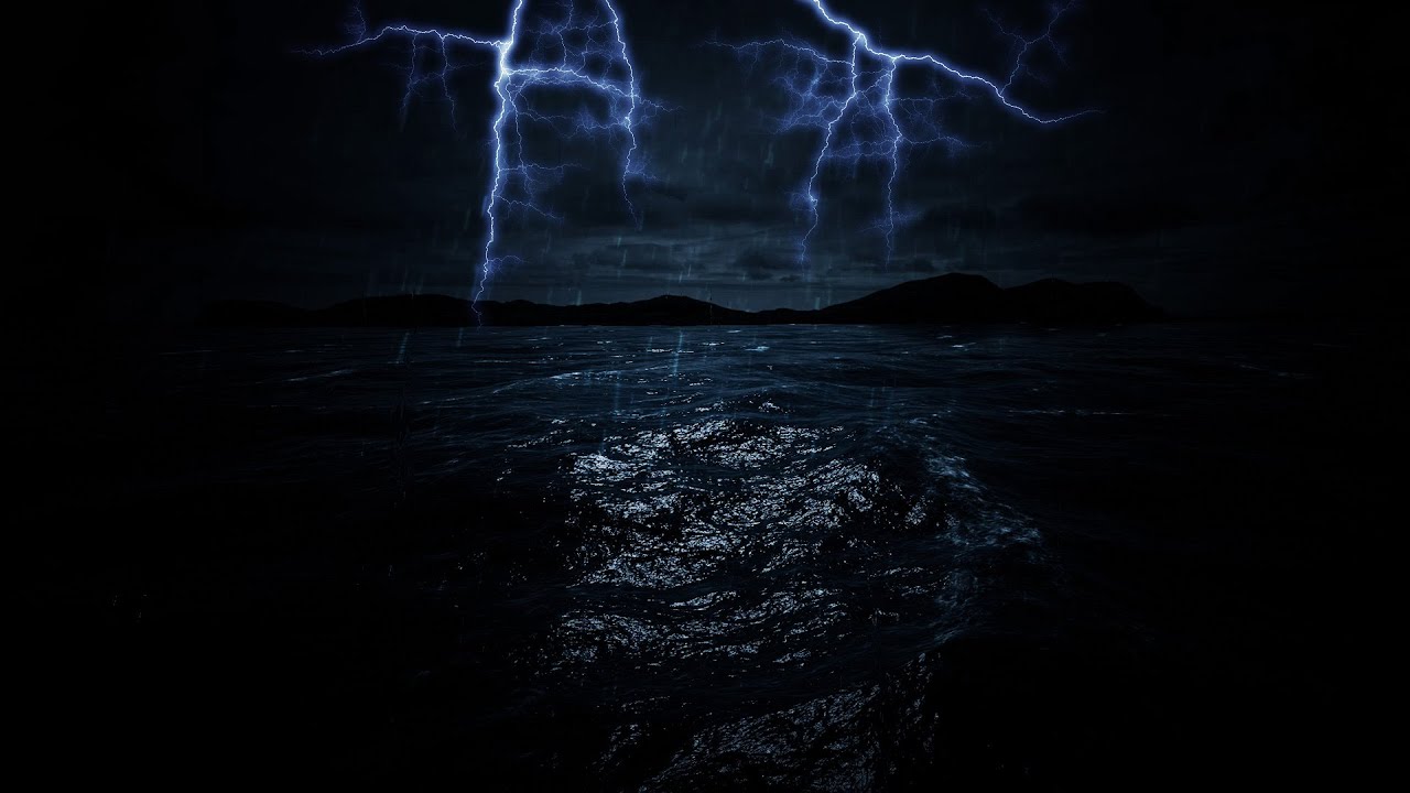 Relax with Powerful Ocean Thunder and Rainstorm Sounds | I Want to Sleep with Thunderstorms and You?