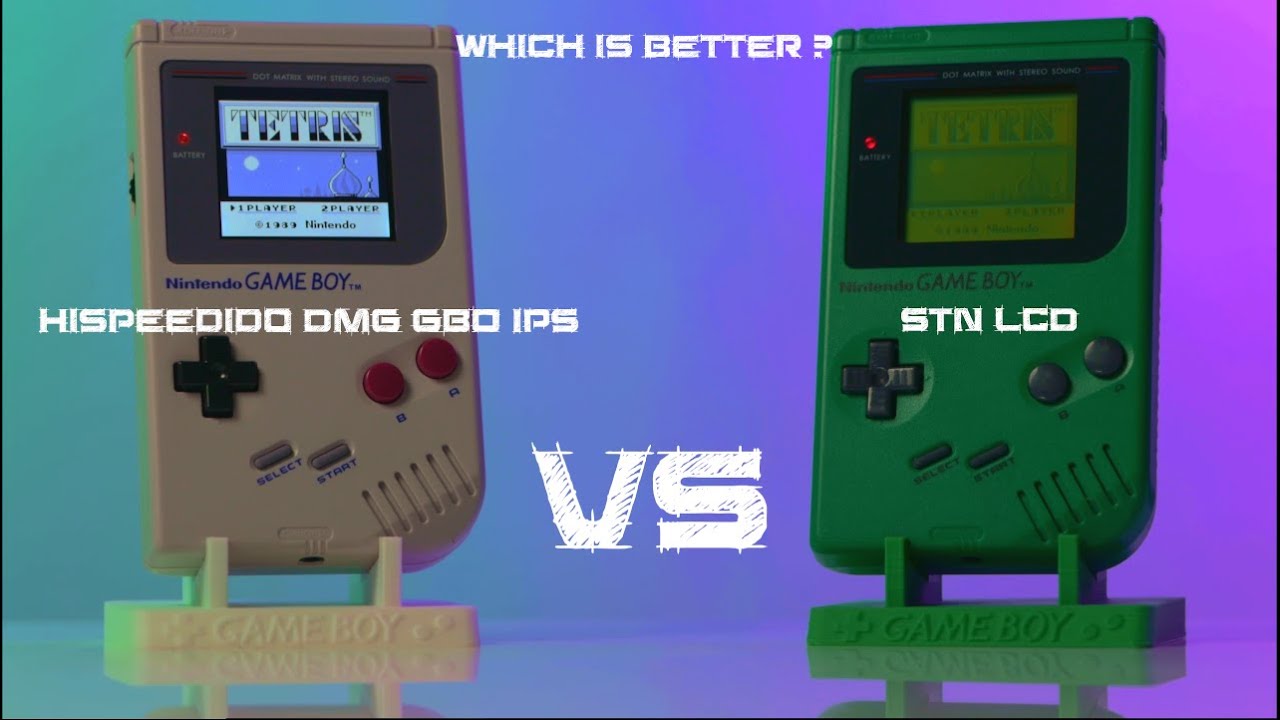 Gameboy DMG STN LCD vs HISPEEDIDO GBO IPS LCD Mod Kit A Visual and Performance Showdown #retrogaming