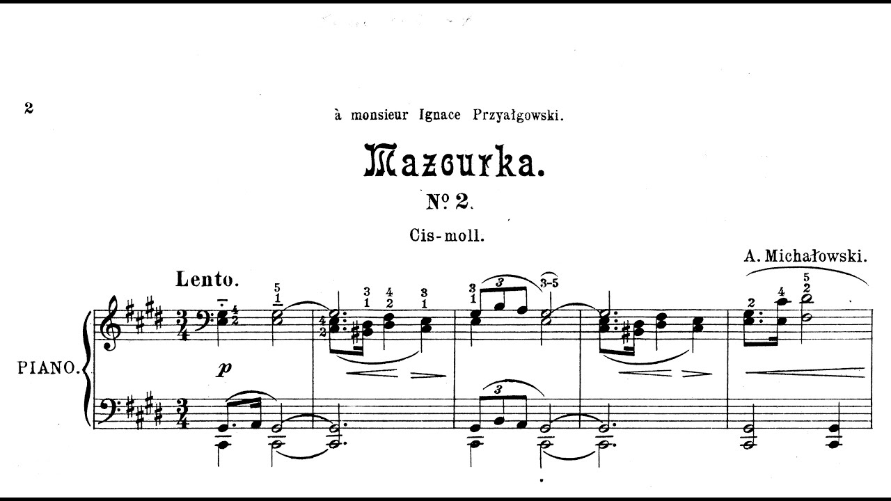 Aleksander Michalowski | Mazurka, Op.6/2