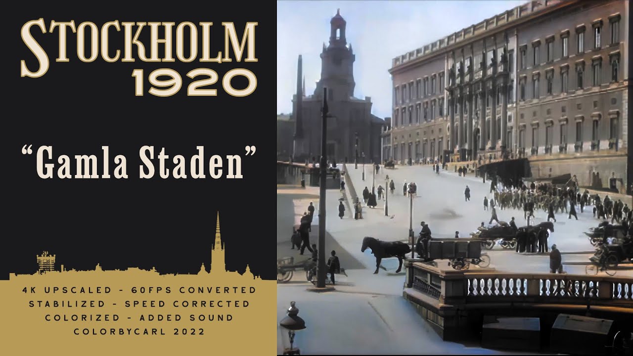 Stockholm 1920: Gamla Staden - Remastered 4K 60fps