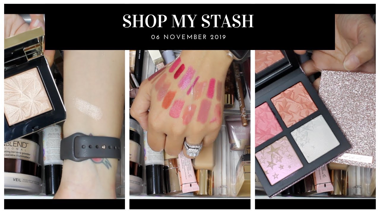 SHOP MY STASH 06 NOV 2019 | EVERYDAY MAKEUP DRAWER ft. MAC holiday 2019, Huda Rich Nudes, etc