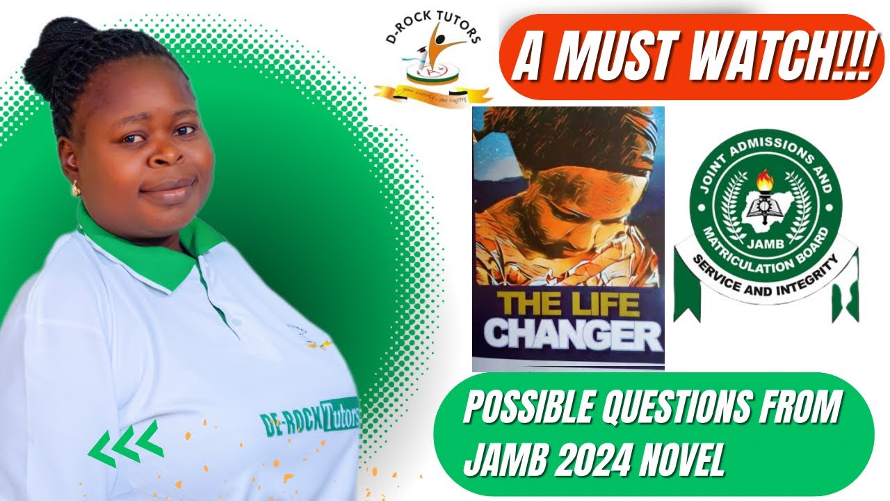 JAMB 2024 LIFE CHANGER POSSIBLE QUESTIONS| MUST WATCH (part 1)