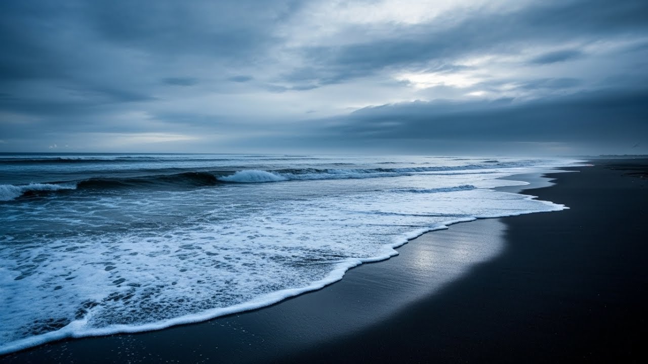 Peaceful Coastal Evenings 🌙🌊 6 Hours of Calm Night Surf Sounds to Unwind