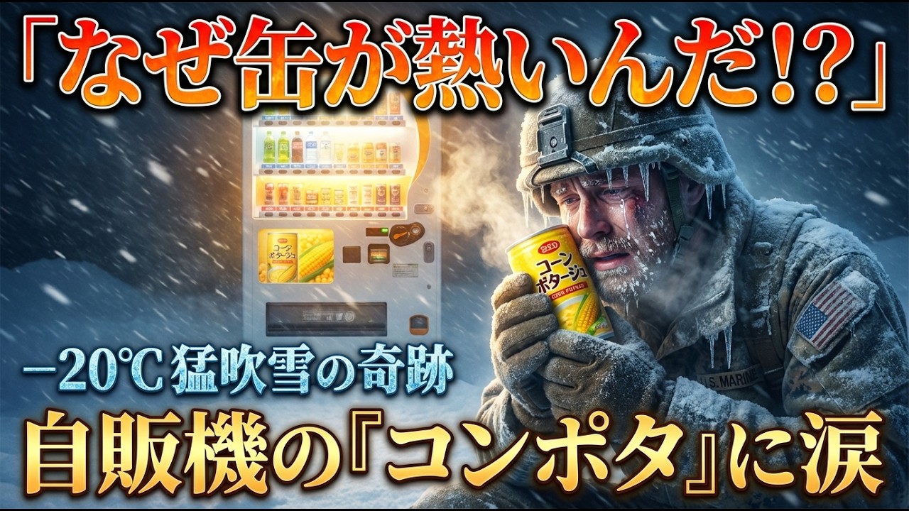 「なぜ缶が熱いんだ！？」-20℃の猛吹雪、米海兵隊が日本の自販機から出た“熱々の缶スープ”に涙した理由【海外の反応】