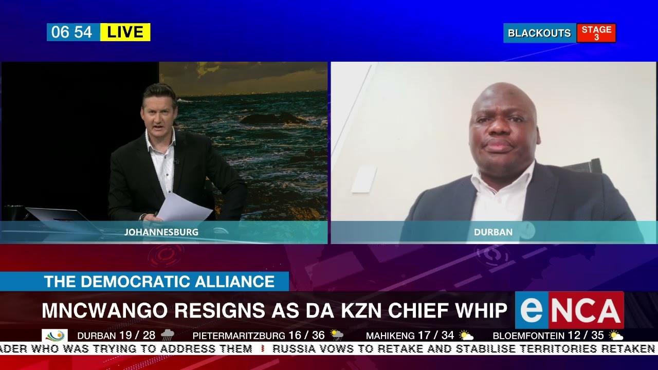 Mncwango resigns as DA KZN Chief Whip