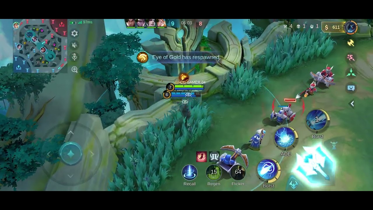 Moba legend Layla gameplay ranked match epic comeback 😎 