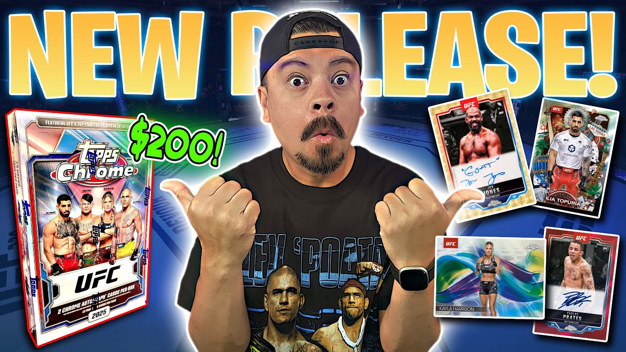 THIS SET LOOKS SO MUCH BETTER! 2025 Topps Chrome UFC Hobby Box Review!