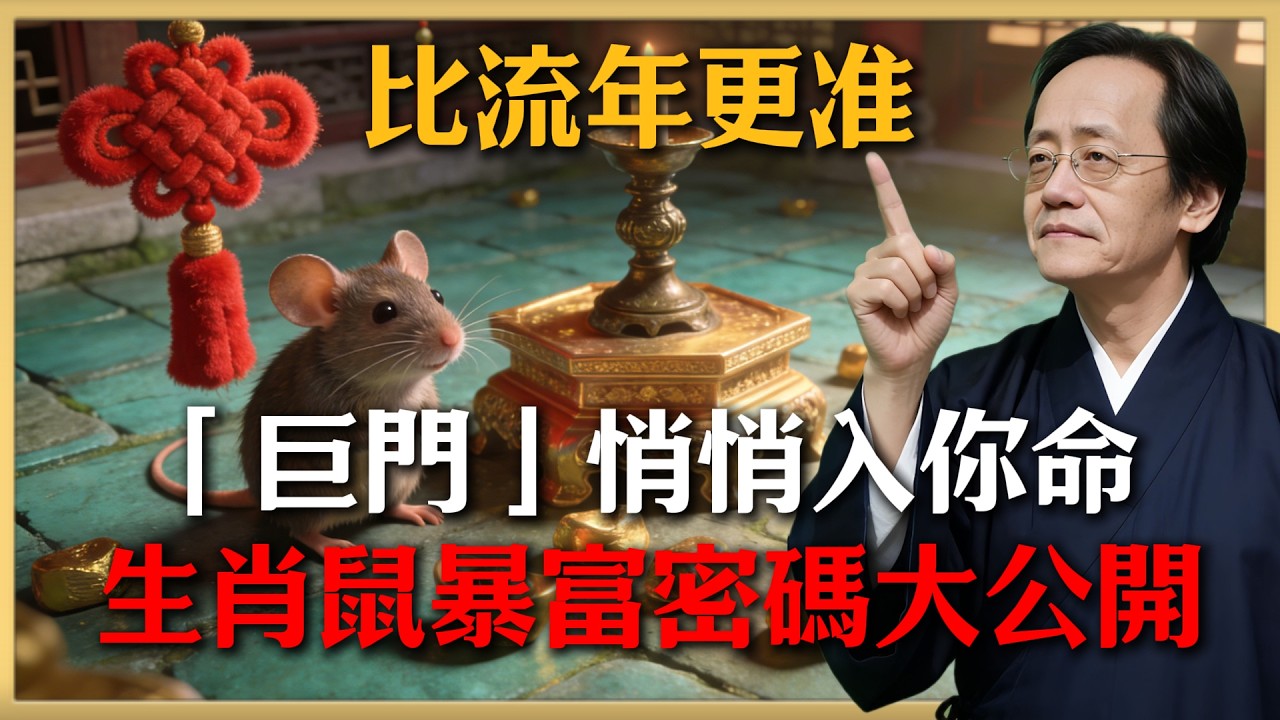 恭喜生肖鼠！2026年3月中「巨門」入命，這7天是暴富關鍵，不行動財富將擦肩而過！#倪海廈 #命理 #生肖 #運勢