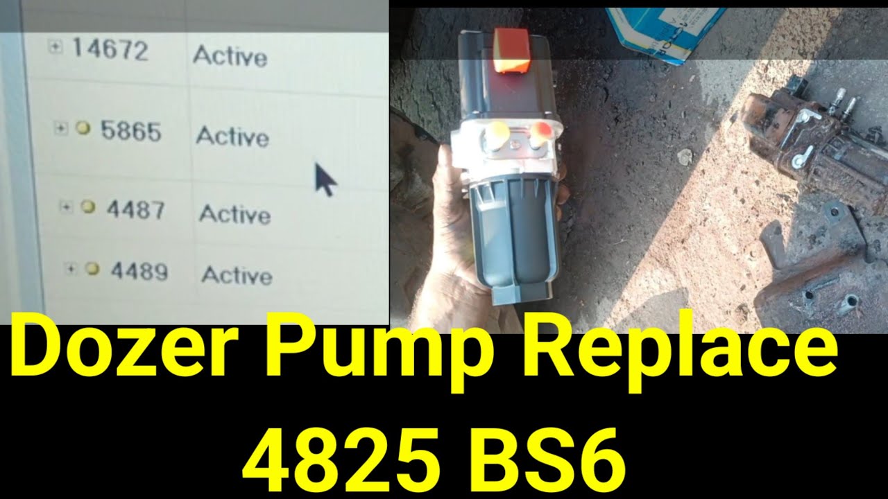 Fault Code 5865 ka Solution . TATA BS6 4825 Dozer Pump Replace, Dozer Motar Change,Uriya pumpWiring