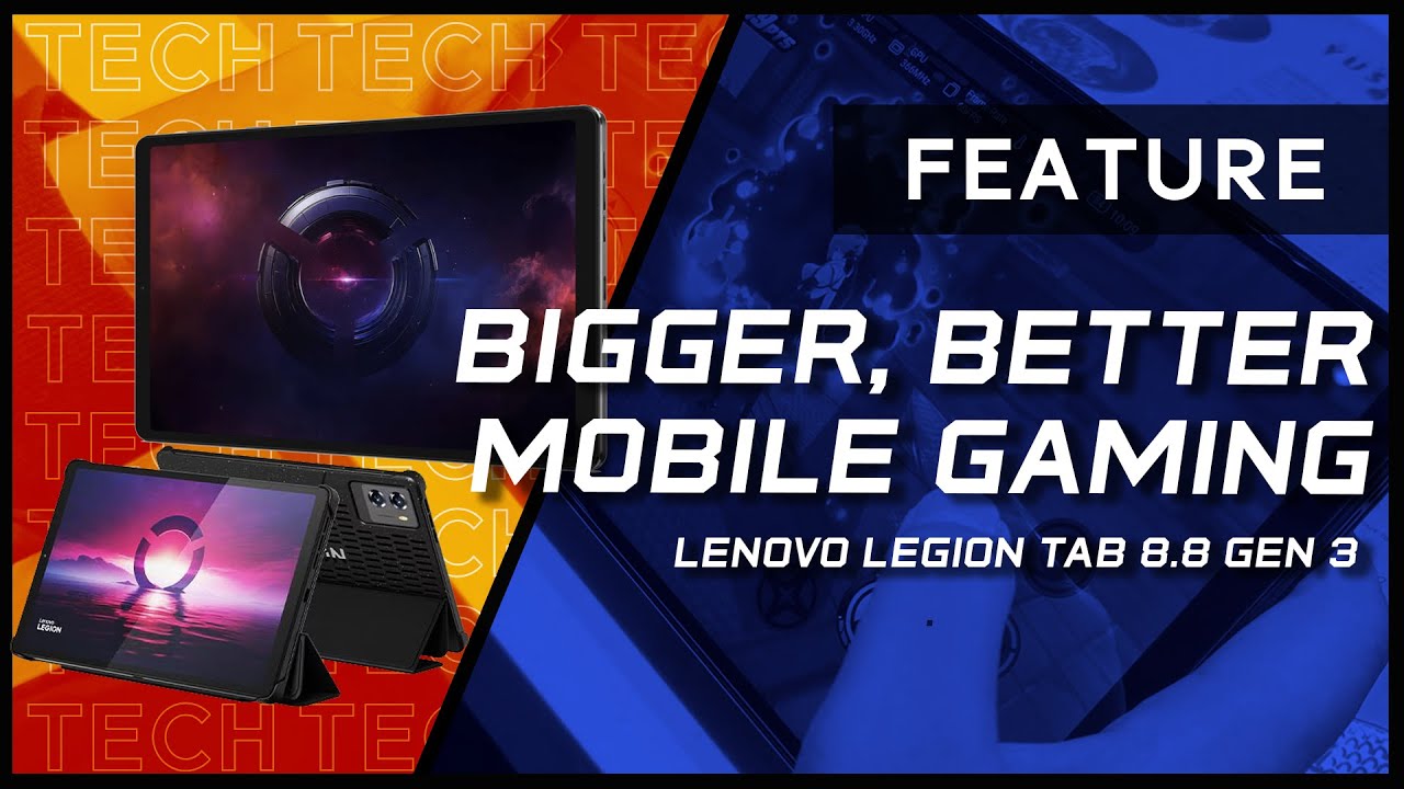 Мобильный гейминг нового уровня с Lenovo Legion Tab 8.8 (Gen 3)
