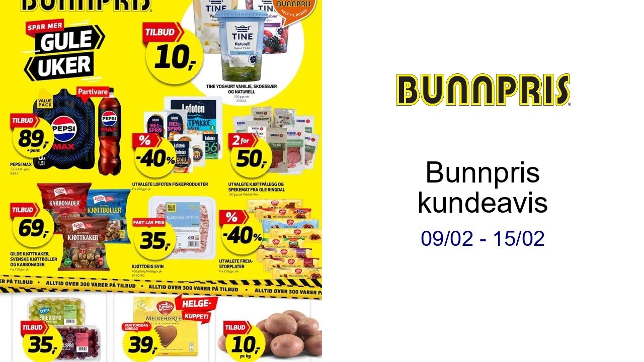 Bunnpris kundeavis 09/02 - 15/02
