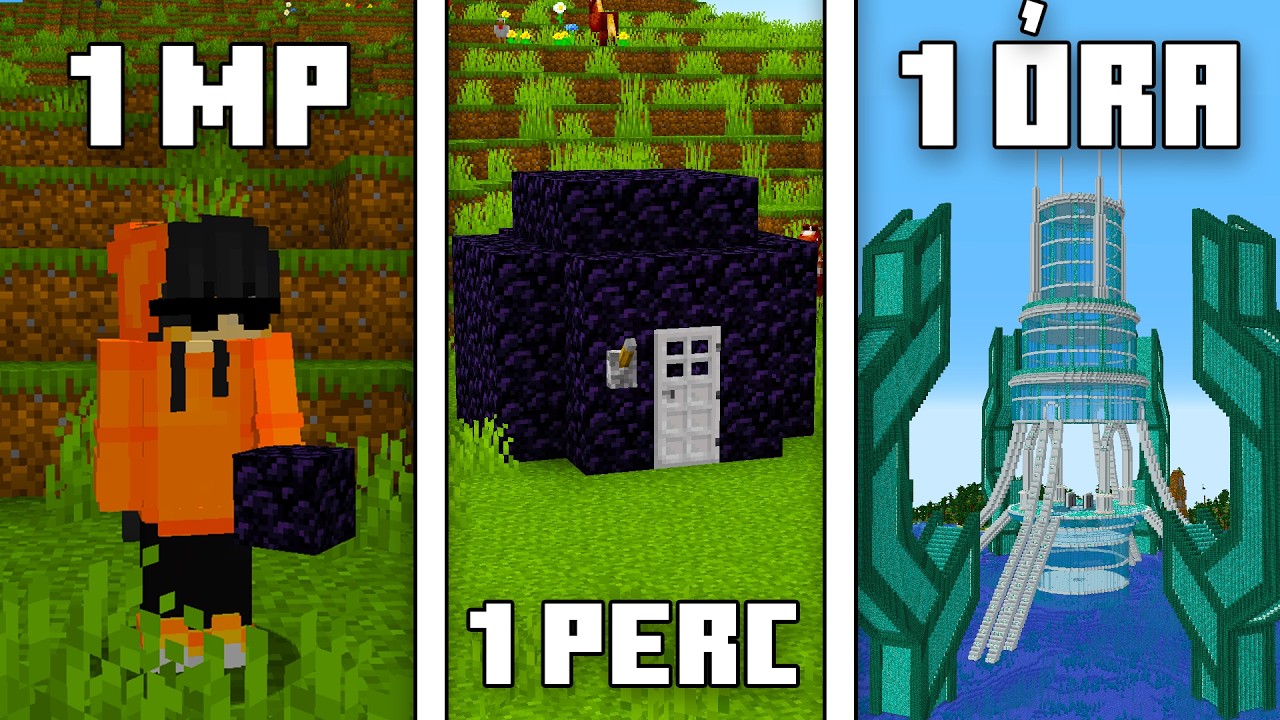 Megépítettem a Három Legjobb Minecraft Bázist