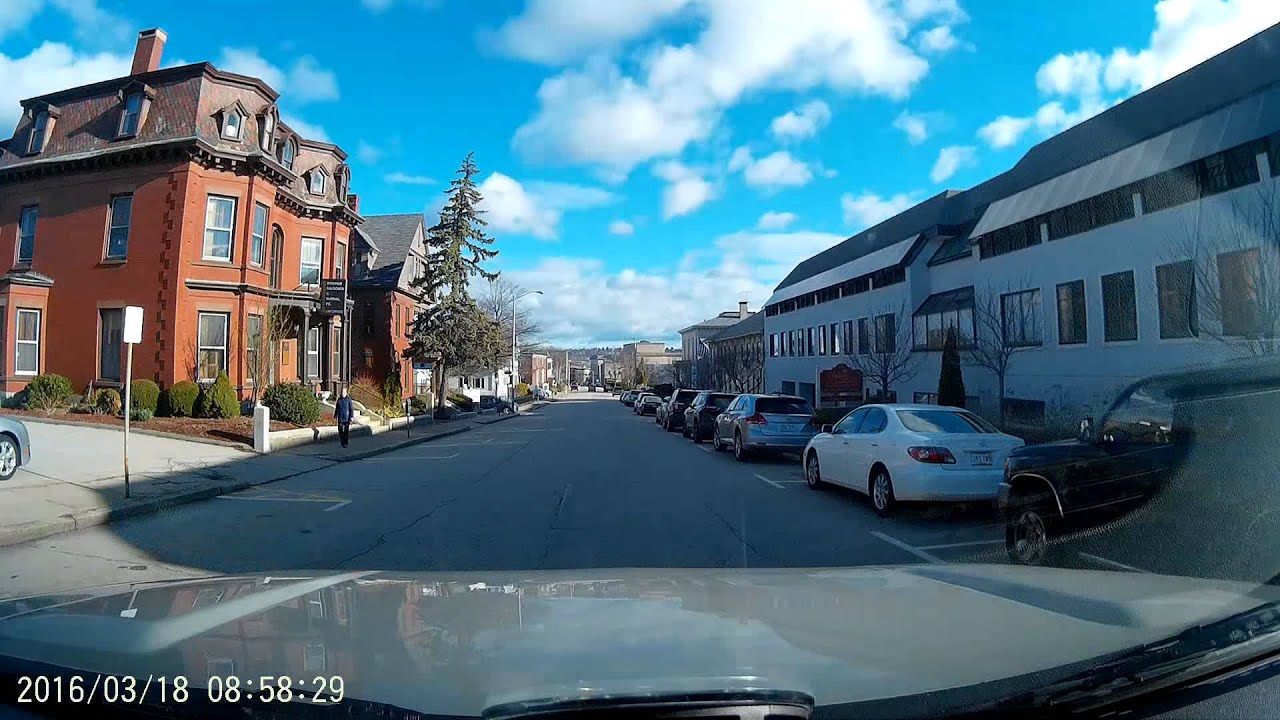 1080p Driving around Worcester Ma. Early spring 2016 Video 1