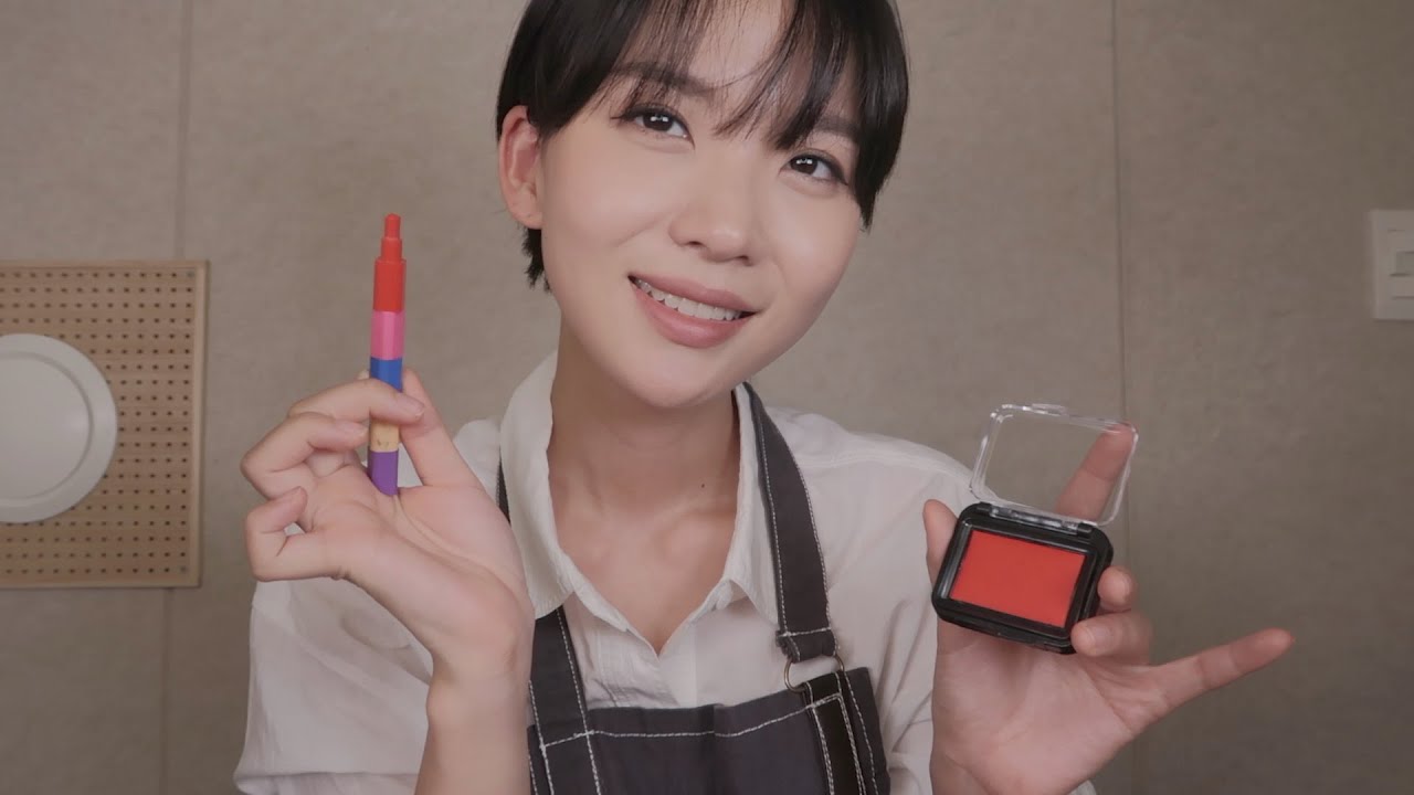 ASMR | Very Weird Makeup Shop with Stationary 🖍 (Layered Sound)