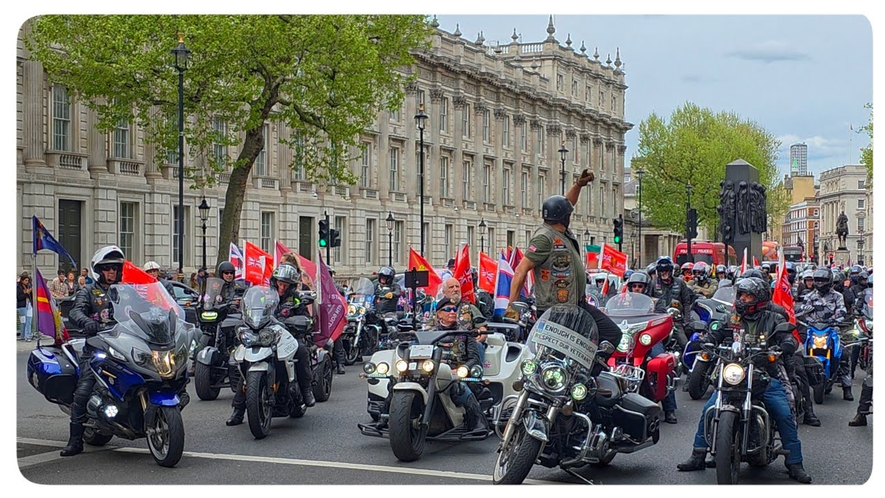MASSIVE Bike rally closes Whitehall as ex-soldiers vow to ‘carry on fighting’!