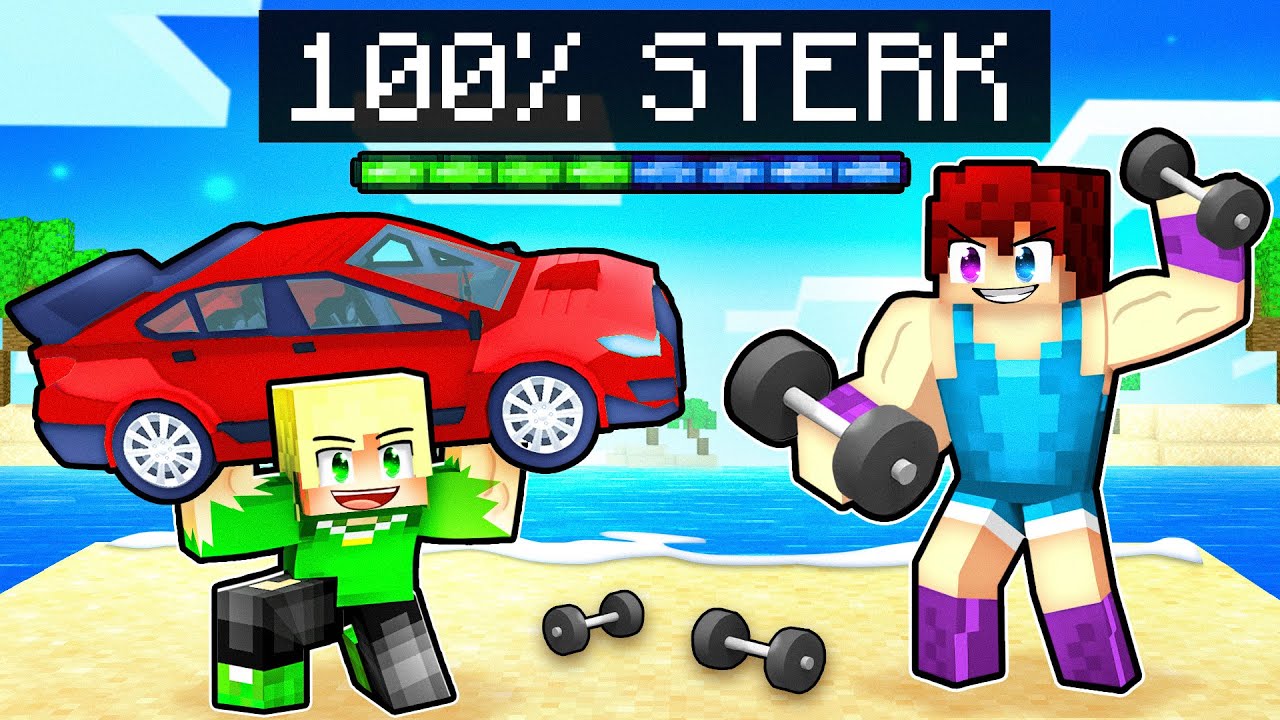 Alex Wordt 100% STERK in Minecraft!