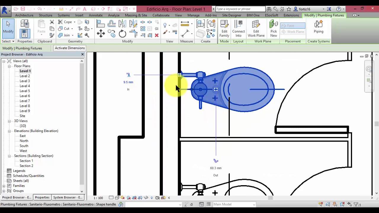 Revit MEP | 2 - Cargar familias Plomeria
