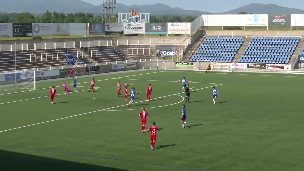 Resum UE Figueres 2 - 2 UE Vic (Jornada 29, Lliga Elit)