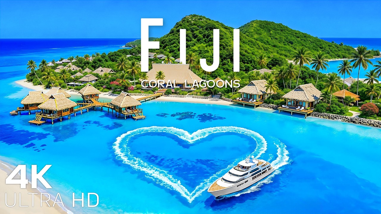 [4K] Fiji 2026 🇫🇯 Explore Coral Reefs & South Pacific Lagoons with Deep House Chill