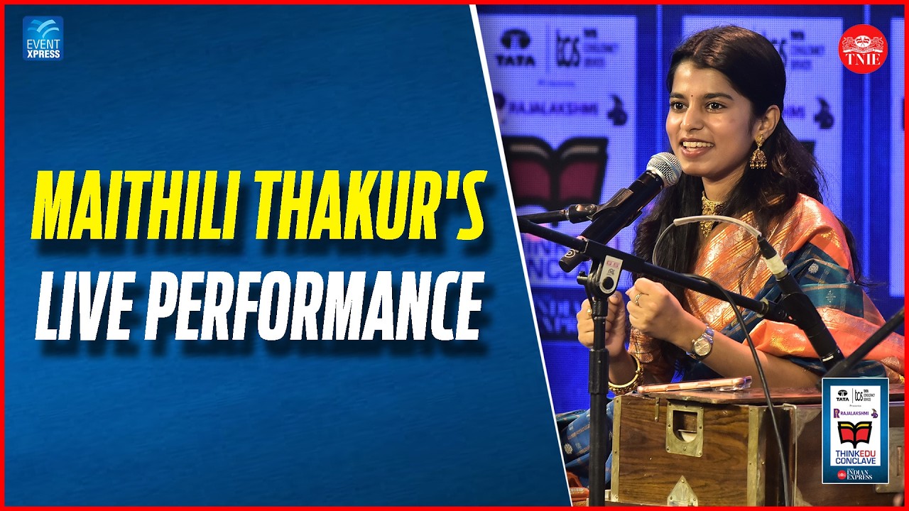 Maithili Thakur Sings Tamil & Hindi Bhajans | Live Performance | ThinkEdu Conclave 2026