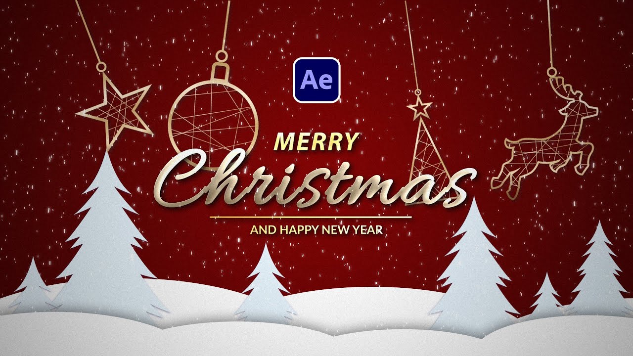 4 Christmas Motion Graphic Effects in After Effects | Tutorial