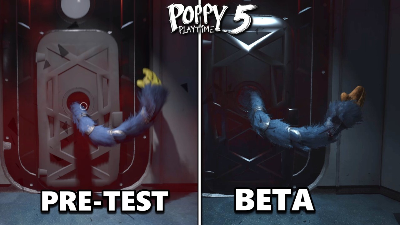 Poppy Playtime Chapter 5 Pre-Test vs Beta vs Final Version | Comparison