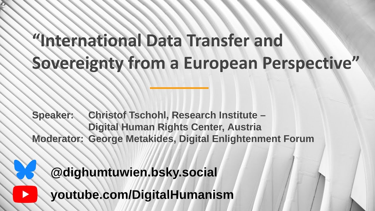 “International Data Transfer and Sovereignty from a European Perspective”