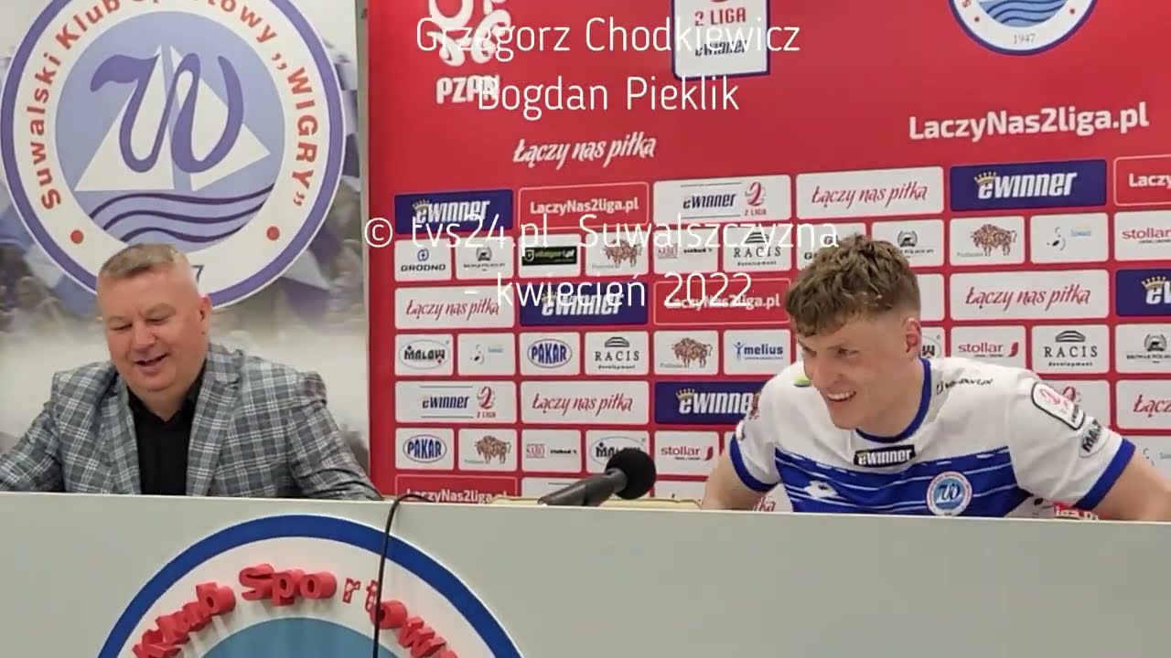 Wigry 3 -2 Motor Lublin.  Strzelec dwóch bramek Michał Zebrakowski