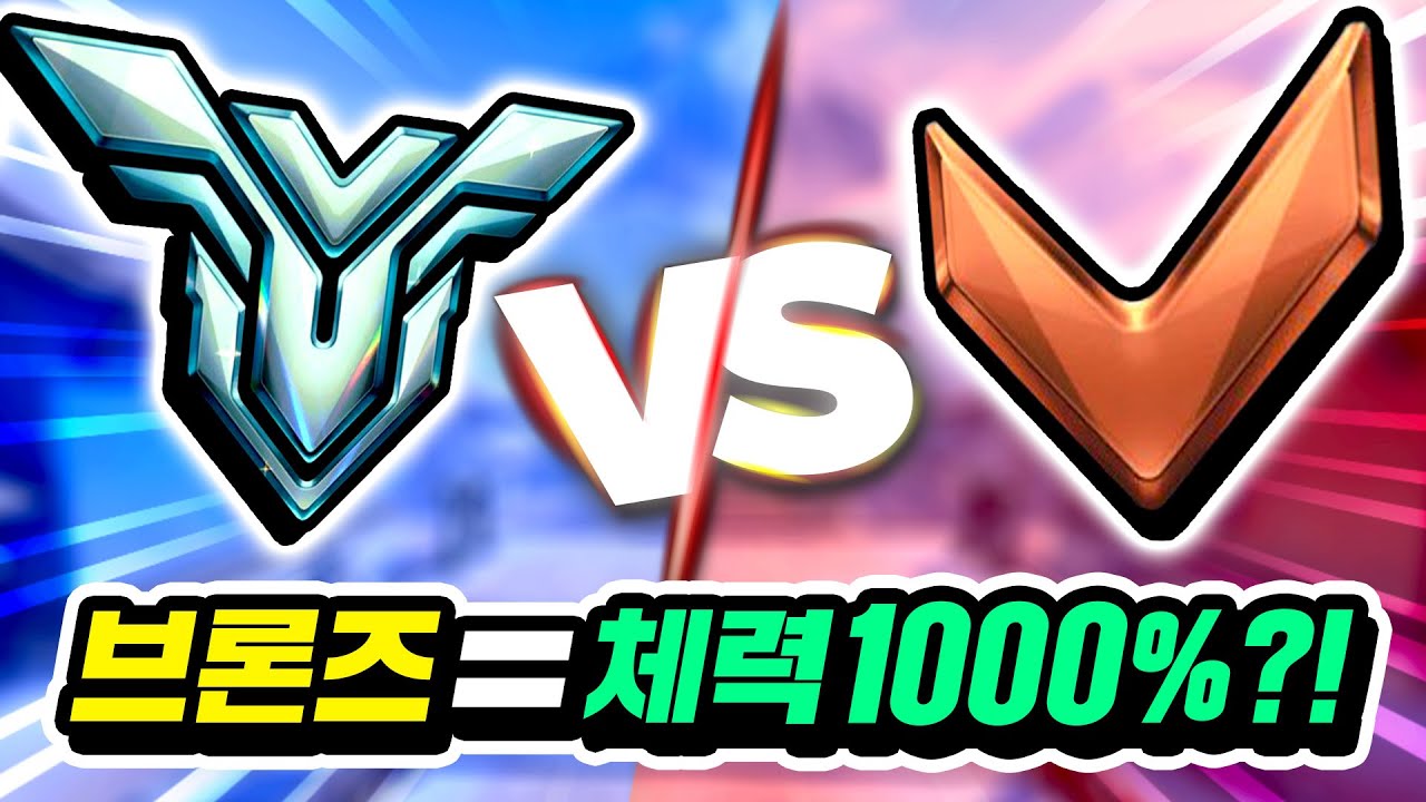브론즈는 체력을 몇배로 높여야 랭커를 이길 수 있을까?!