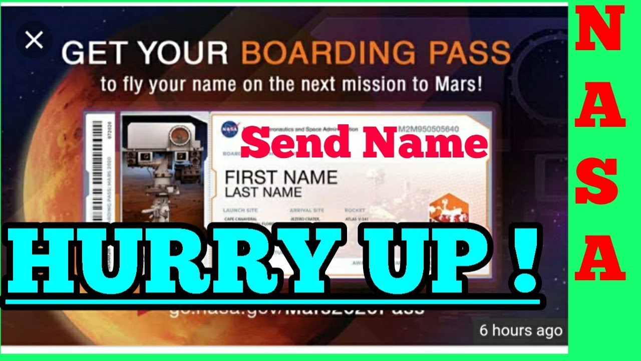 How to Send Your Name to MARS || NASA's MARS MISSION 2020 || MARS ROVER &bull; INSIGHT