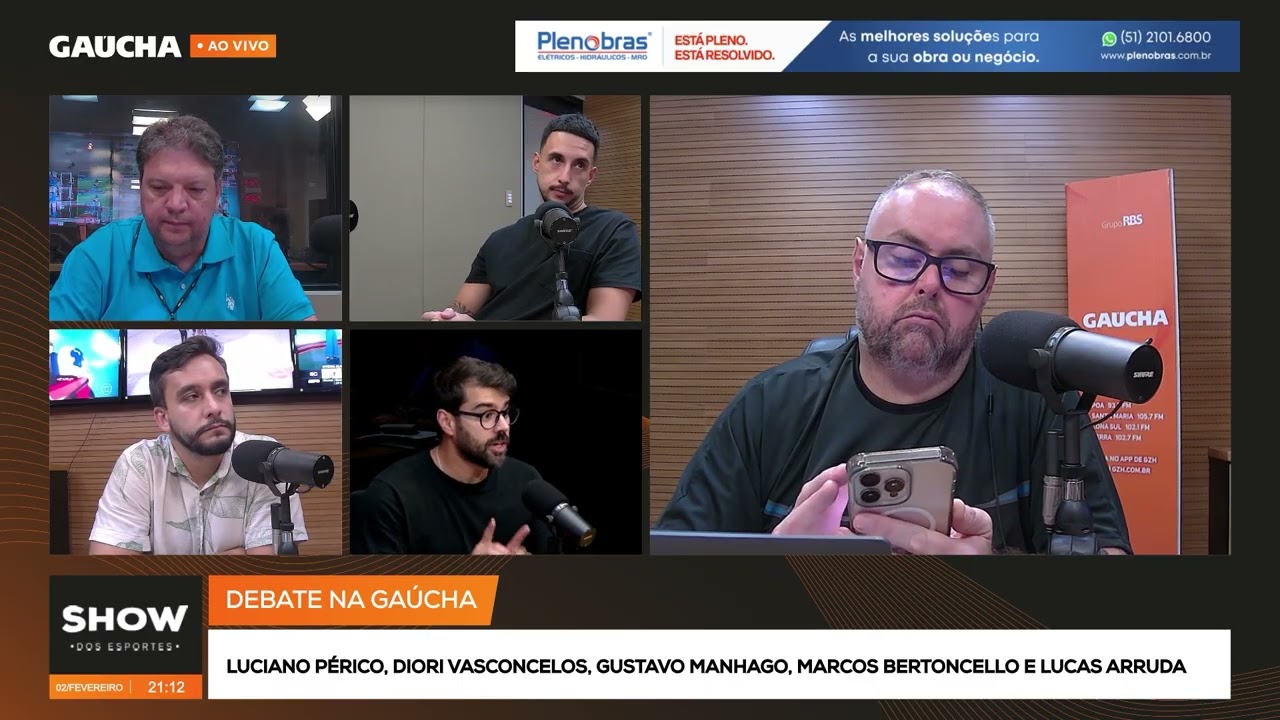 🔥 DEBATE SOBRE TEMPORADA DE GRÊMIO E INTER PEGA FOGO NO SHOW DOS ESPORTES | 02/02/2026