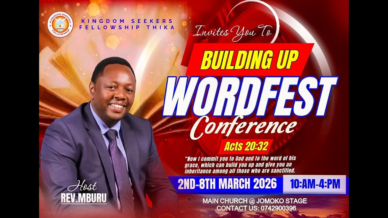 REV. ICN OLANG  BUILDING UP WORDFEST CONFERENCE DAY 4, SESSION 2 || Kingdom Seekers Fellowship Thika